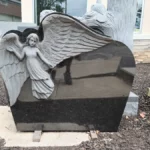 custom granite & stone angel monument in NJ